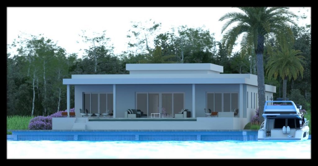 Architectural 3-D Illustration of Sea Breeze House